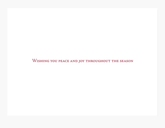 A Midnight Clear Holiday Cards