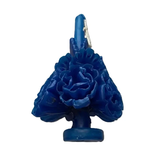 Day of the Dead Candle - Blue