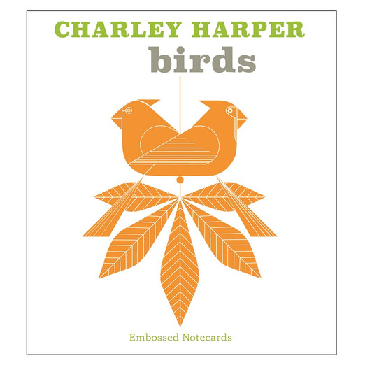 Birds, Charley Harper Embossed Boxed Notecards