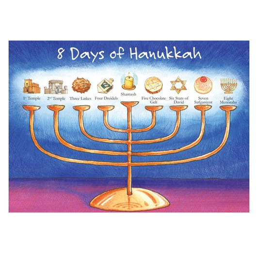 8 Days of Hanukkah Holiday Cards