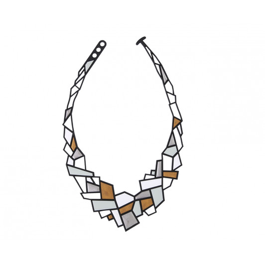 Prisms Necklace in Metallic Prisms Necklace in Metallic