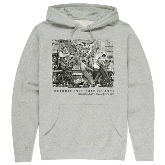 Detroit Industry North Wall, Rivera Hooded Sweatshirt