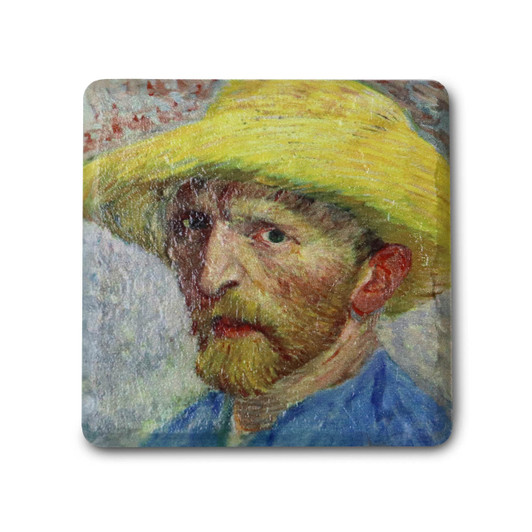 Van Gogh's Self-Portrait Coaster Van Gogh's Self-Portrait Coaster