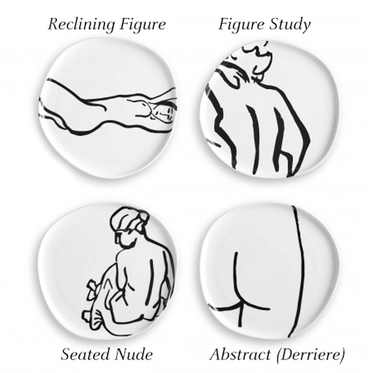 Figure Study Plates, Assorted Styles