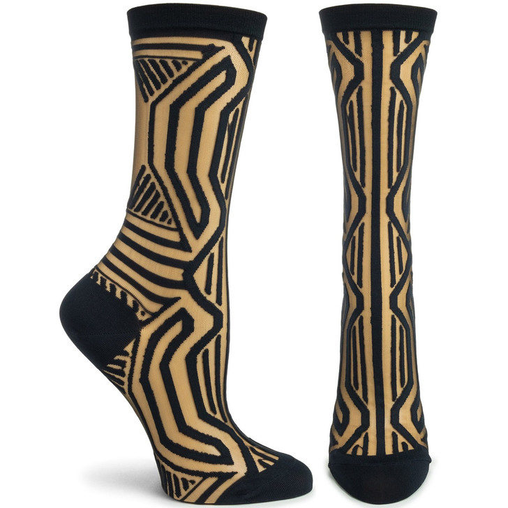 Frank Lloyd Wright Black Kaufmann Sheer Socks