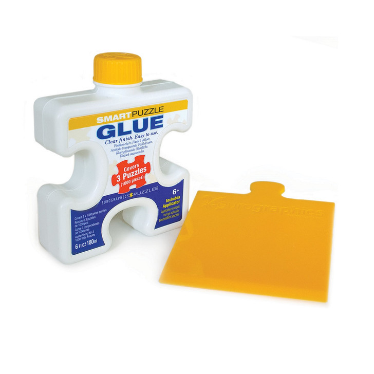 Jigsaw Puzzle Glue With Applicator Clear Conserve For Artwork Display