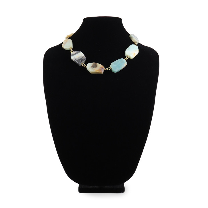 Raw Amazonite Collar Necklace