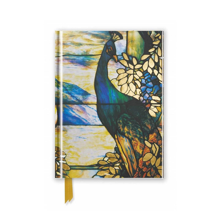 Standing Peacock, Tiffany Foiled Pocket Journal