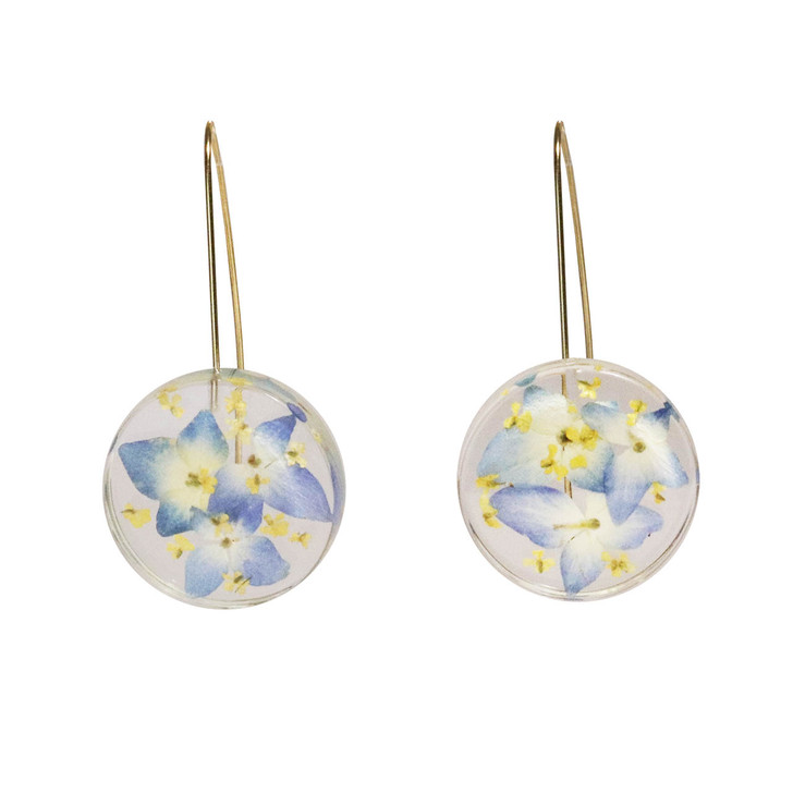 Full Moon Hydrangea Earrings