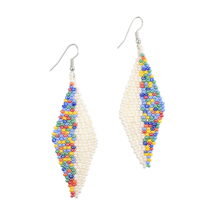 Buy Pink gorgeous beaded earrings Online. – Odette