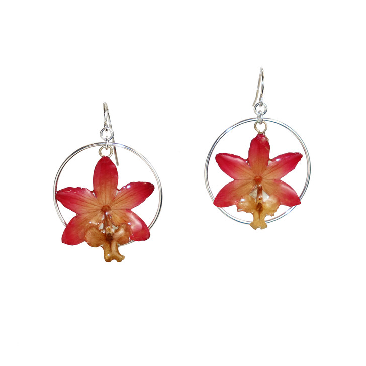 Flor Real Orchid Earrings