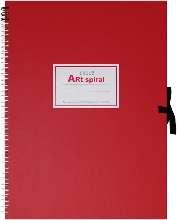 Art Spiral Sketchbook F4, Red