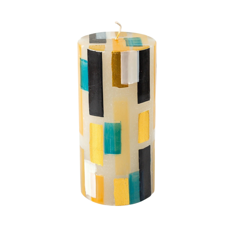 Klimt Pillar Candle, 3"x 6"