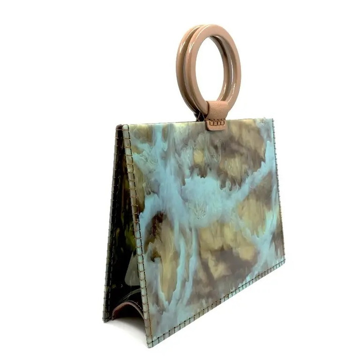 Green Marble Valise Handbag