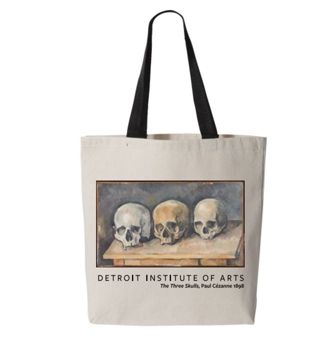 Three Skulls Cezanne Tote Bag