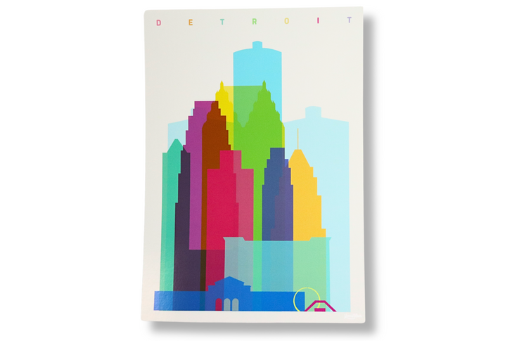 Detroit Buildings Print