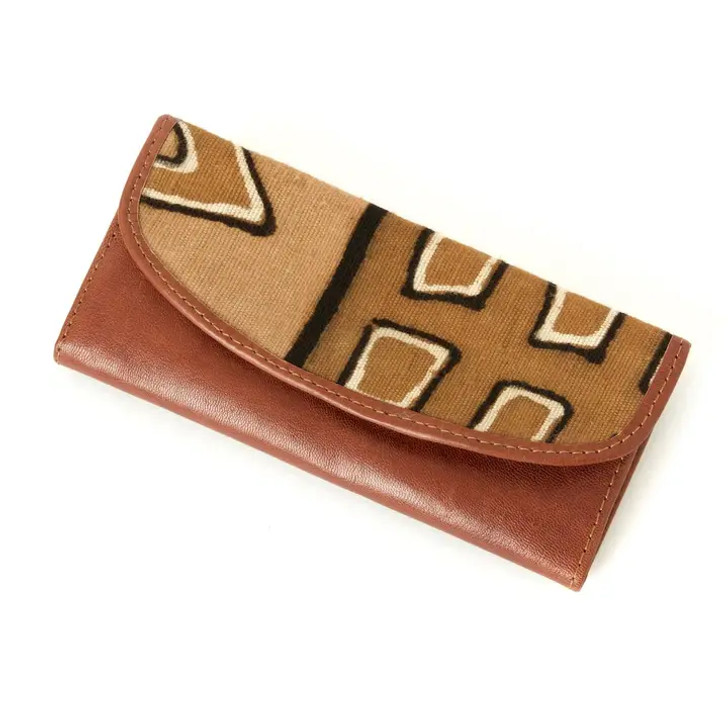 Cosmopolitan Mudcloth & Leather Wallet