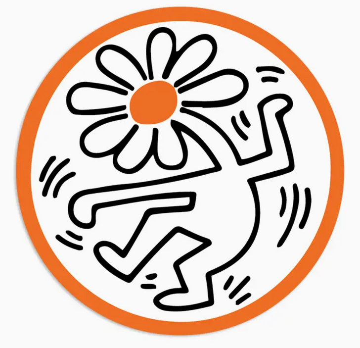Flower by Keith Haring - Sticker