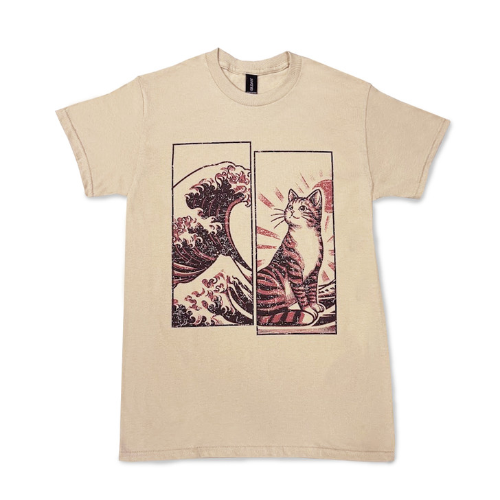 Japanese Wave Cat Tee
