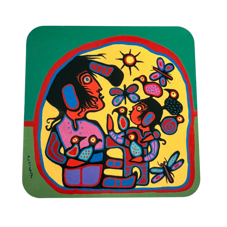 Morrisseau, Triptych Center Design Coaster
