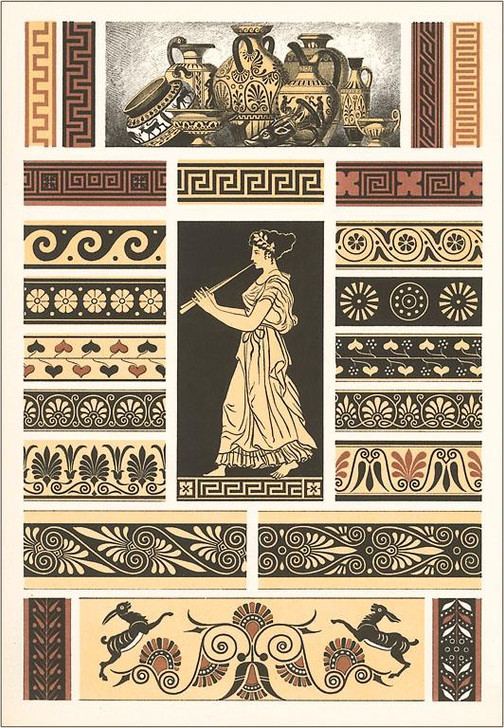 Grecian Motif Art Print