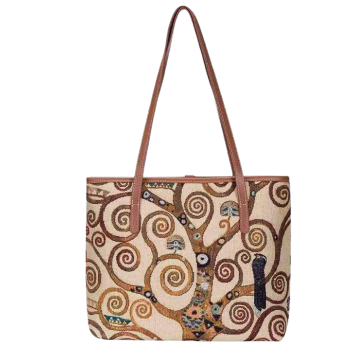 Gustav Klimt Tree of Life Tapestry Tote