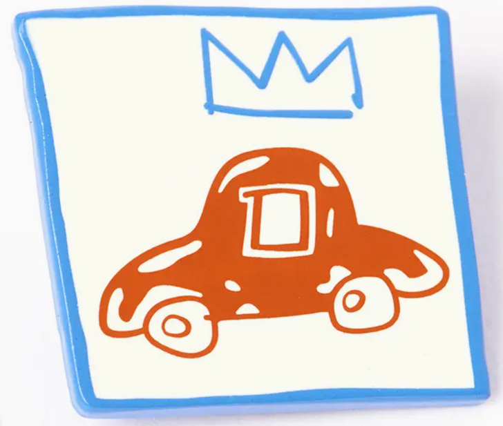 Jean-Michel Basquiat- Blue Car Pin