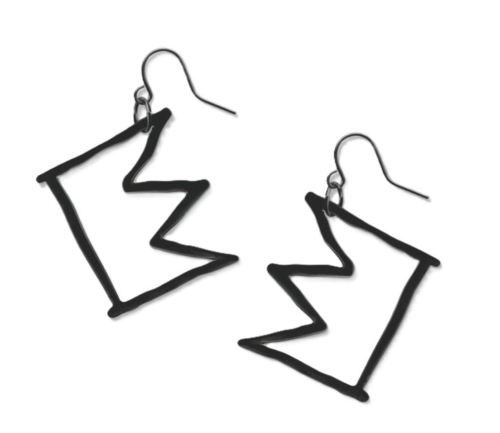 Basquiat Crown Earrings