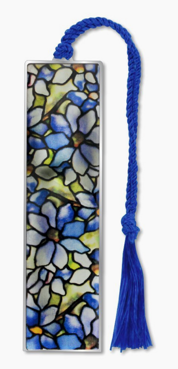 Tiffany Clematis Metal Bookmark
