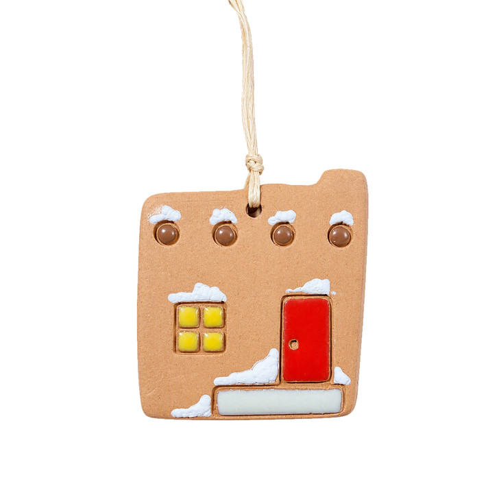 Snow Adobe Ornament - Red