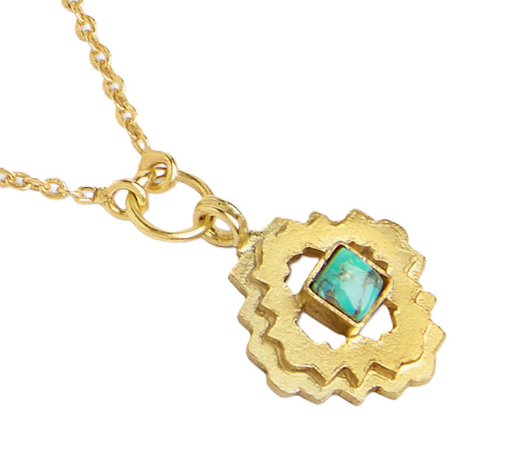 Gold Mandala Necklace