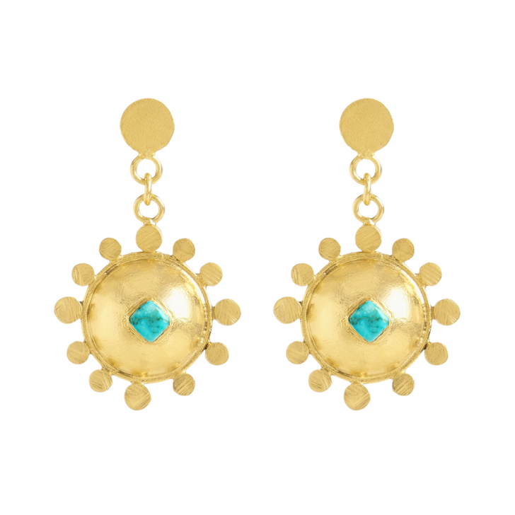 Gold Stupa Earrings