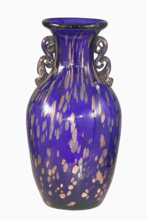 Purple/Gold Art Glass Vase