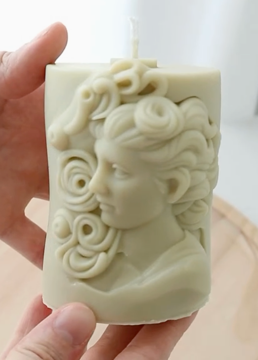 Hellenistic Lady Candle - Olive