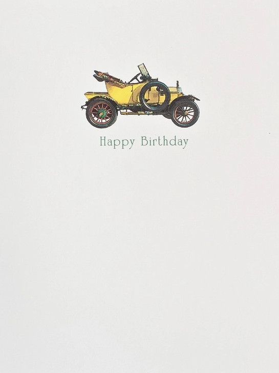 Vintage Car Birthday Card