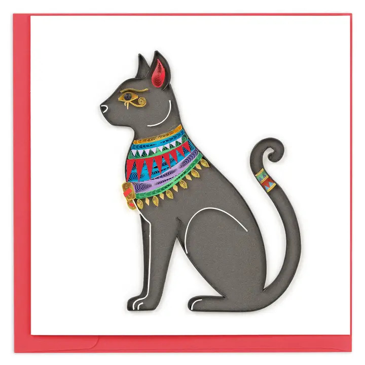 Egyptian Cat Quilling Card