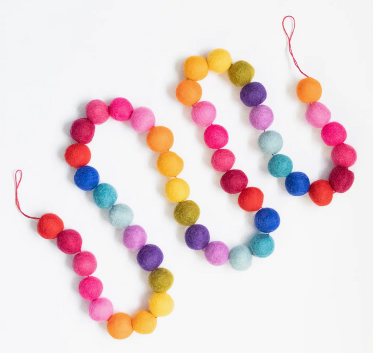 Rainbow Ball Garland