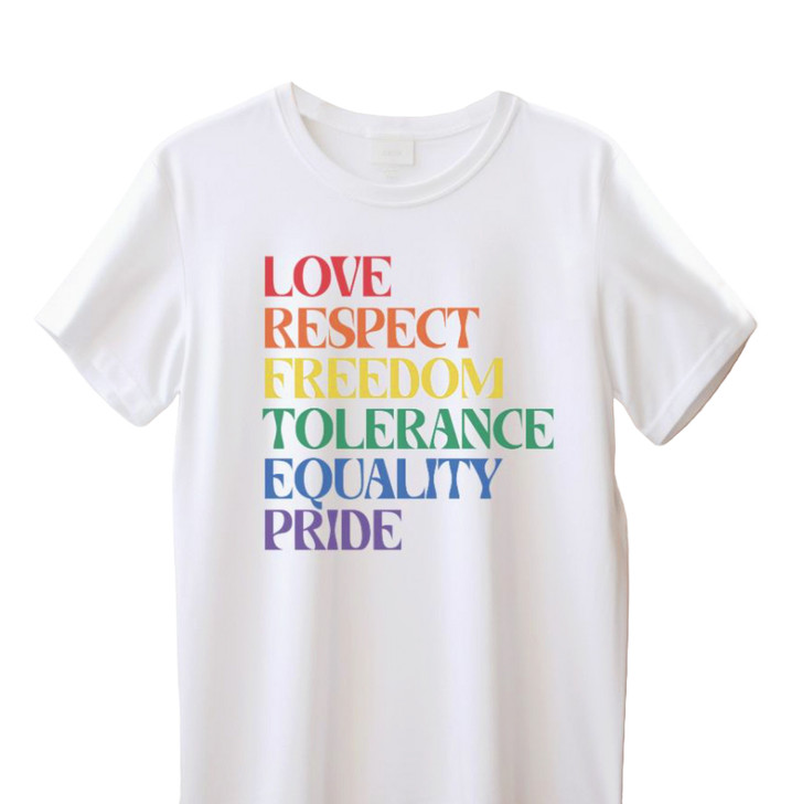 LGBTQ White Tee