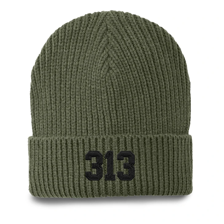313 Olive Knit Hat