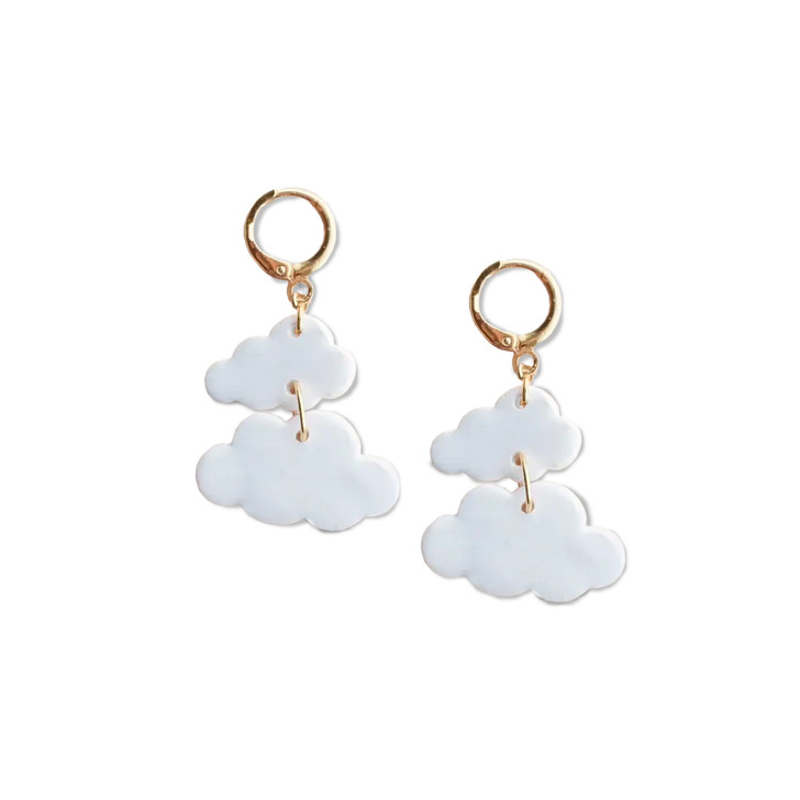 Cloud Huggie Earrings