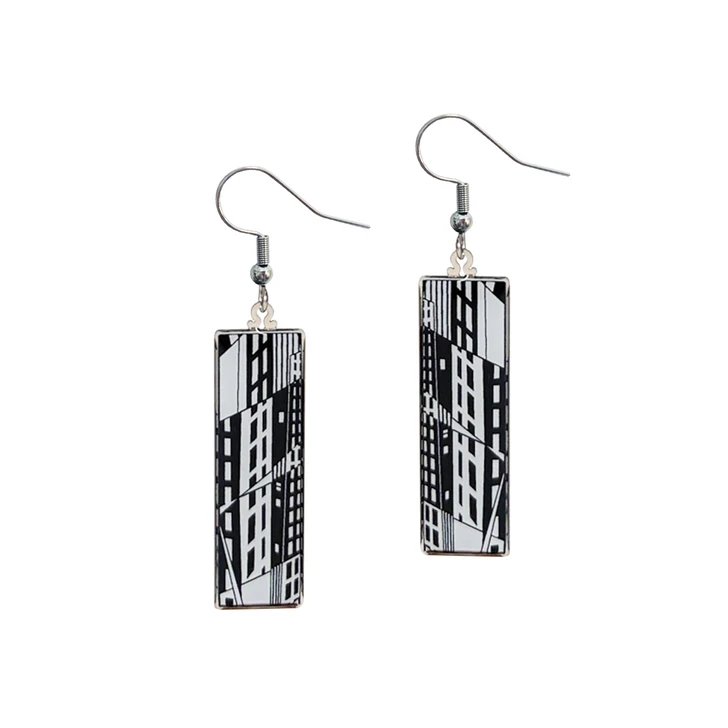 Manhattan Building Earrings