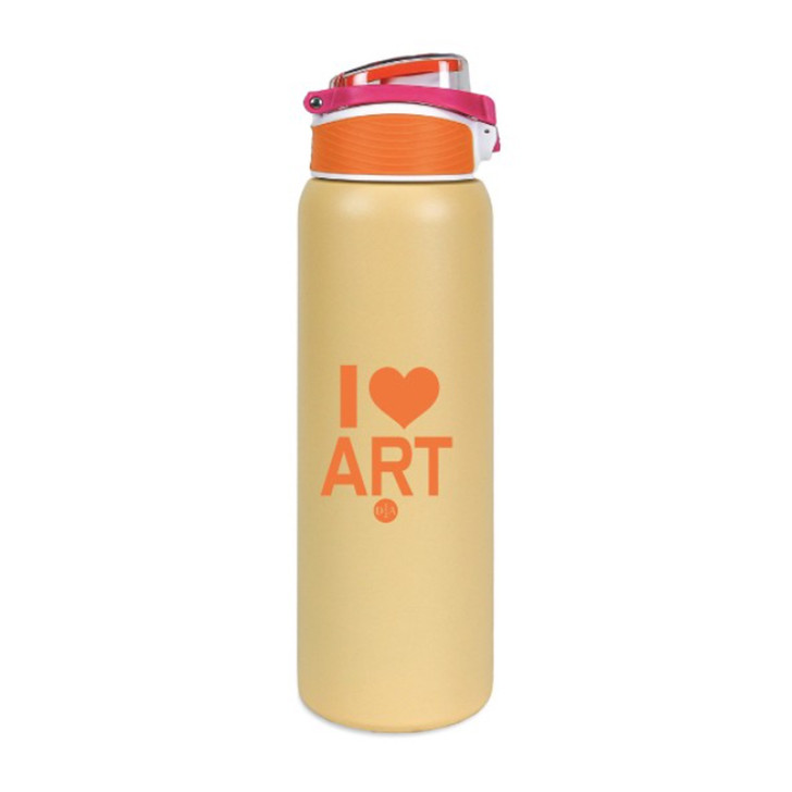I Heart Art DIA Water Bottle - Orange