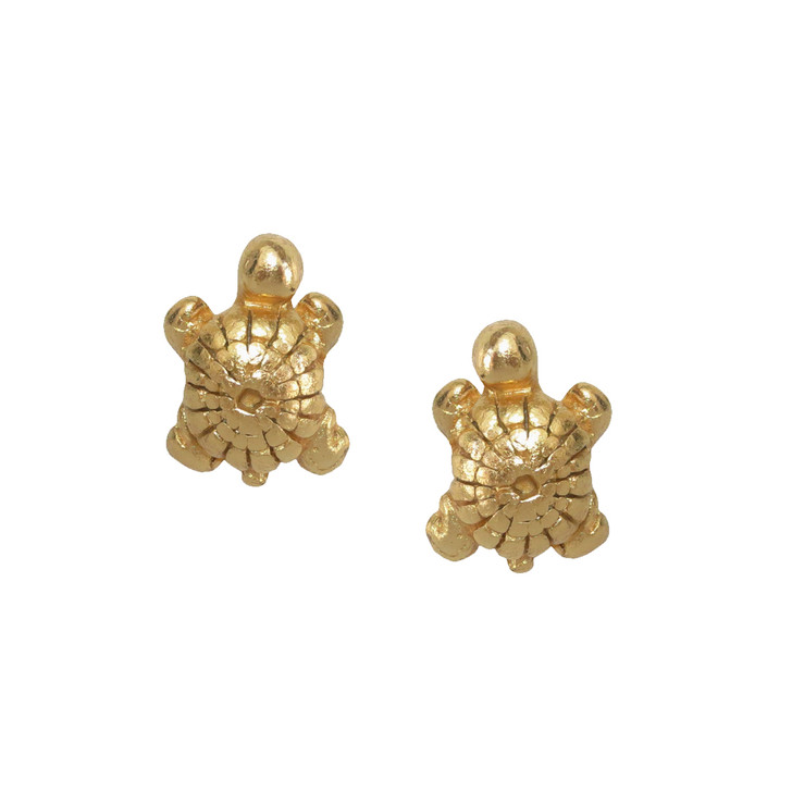 Gold Turtle Studs