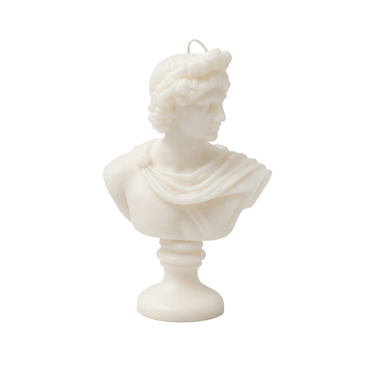 Apollo Sculpture Candle - White