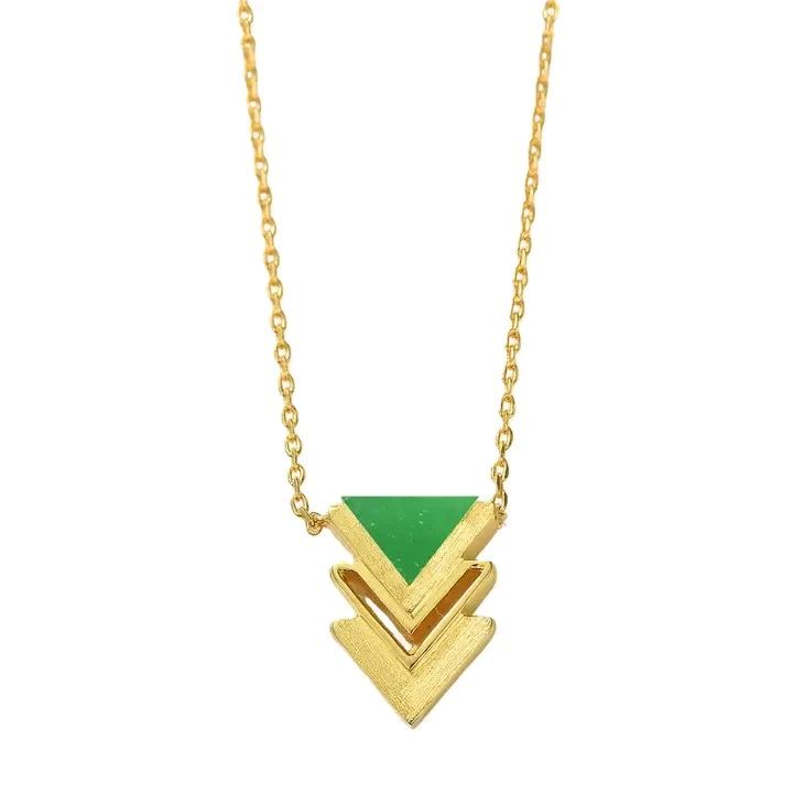 Tree of Life Jade Gold Frank Lloyd Wright Necklace