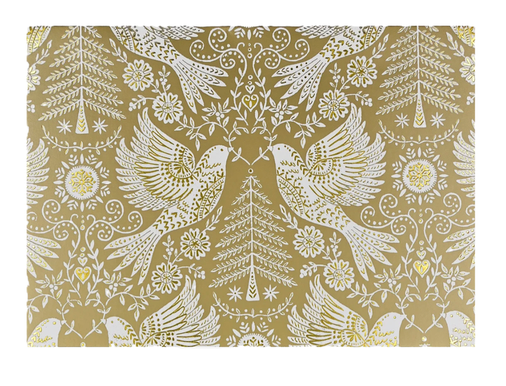 Golden Doves Boxed Holiday Cards