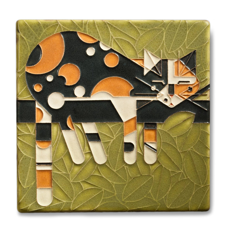 Limp on a Limb, Charley Harper Motawi Tile 6x6