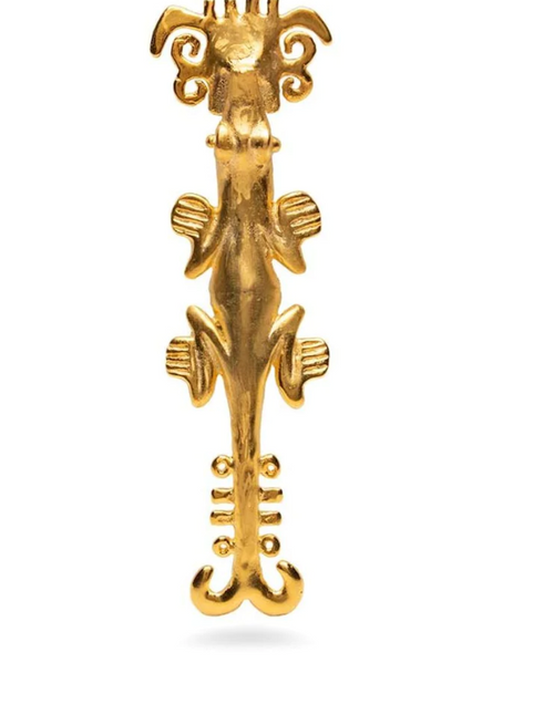 Pre-Columbian Crocodile Pendant/Brooch - Detroit Institute of Arts