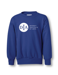 DIA Youth Crewneck Sweater, Royal Blue