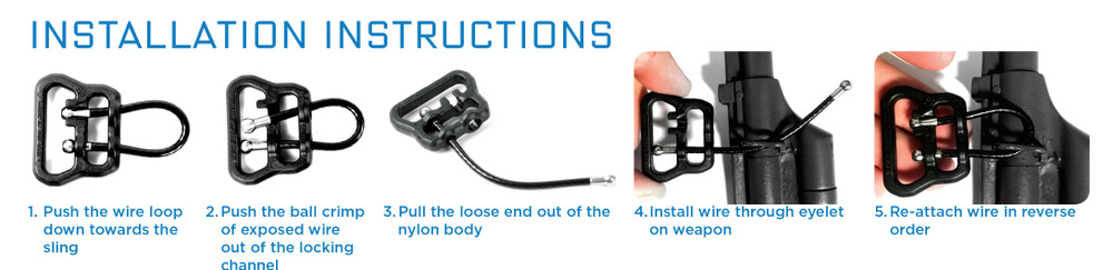 BLUE FORCE GEAR ULoop (1.25" Slings, Black) BLUE FORCE GEAR ULoop (1.25" Slings, Black)